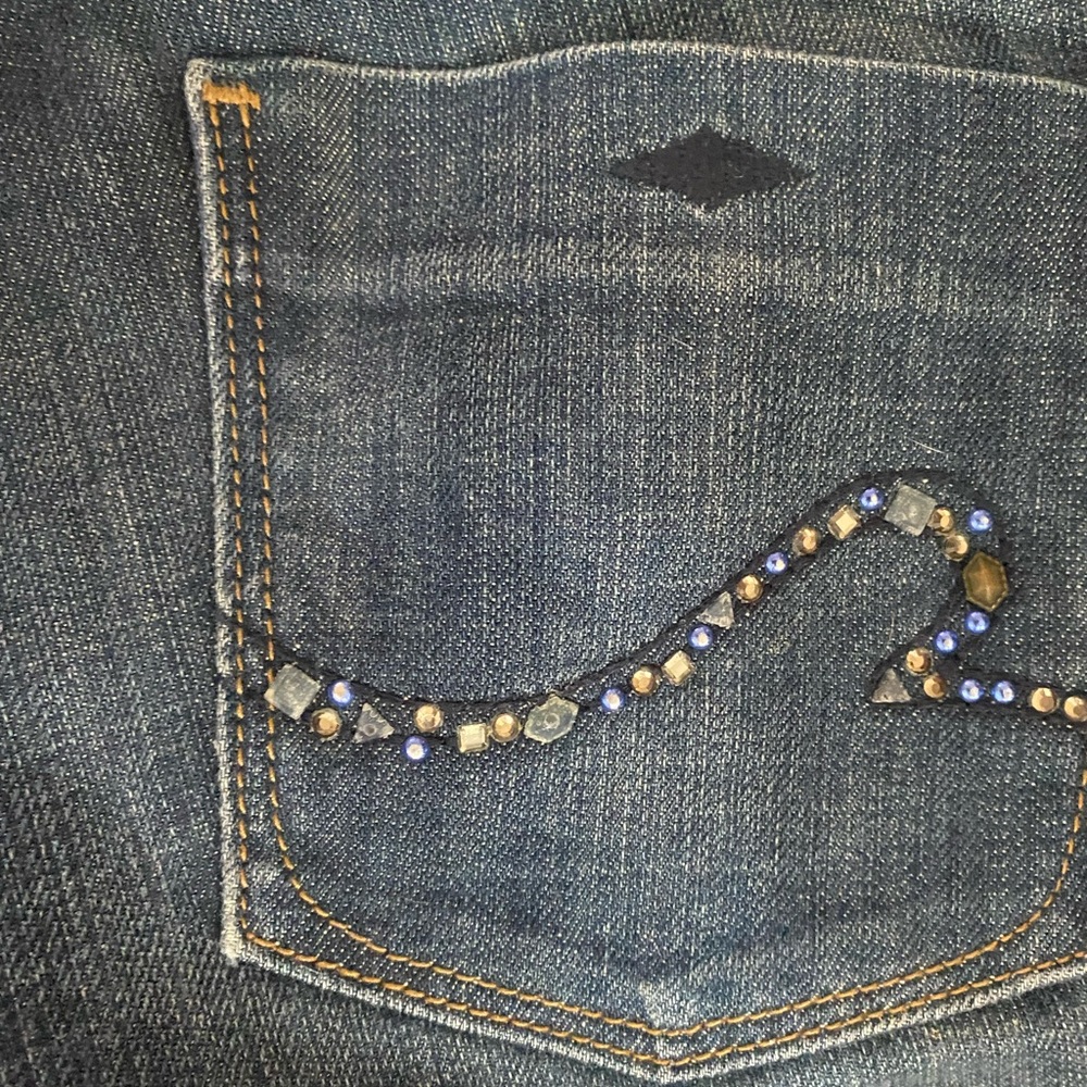 Express Low Rise Extreme Flare Jeans Size 6 - Picture 6 of 8